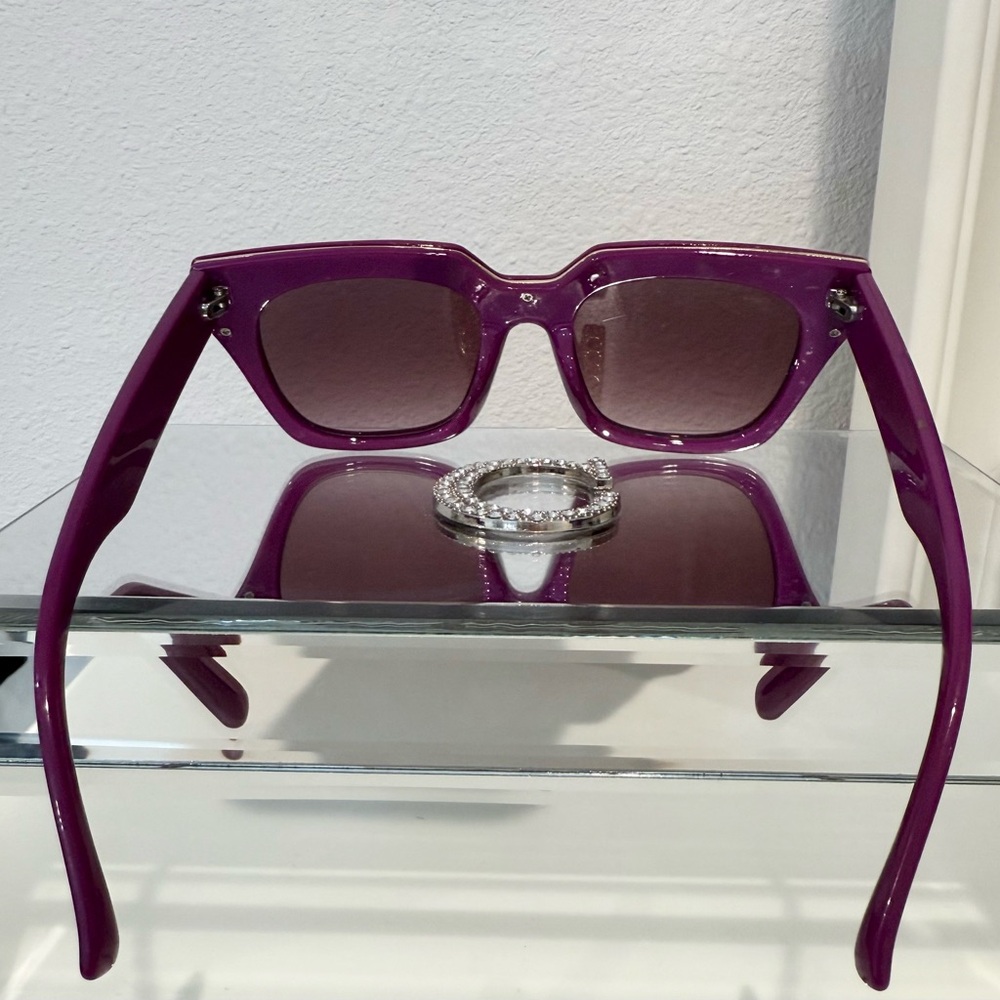 💜🕶️✨SOLD - Juicy Couture Purple & Gold Designer Sunglasses - Picture 5 of 9